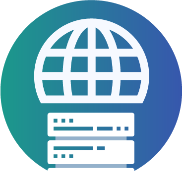 DNSサーバーレンタルを表すアイコン